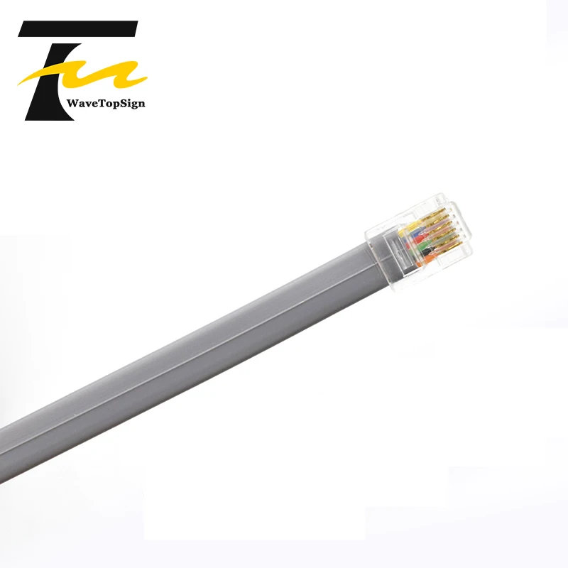 WaveTopSign RJ11 6P6C Testa Di Cristallo per RS232 Porta Seriale Femminile DB9 Cavo Adattatore
