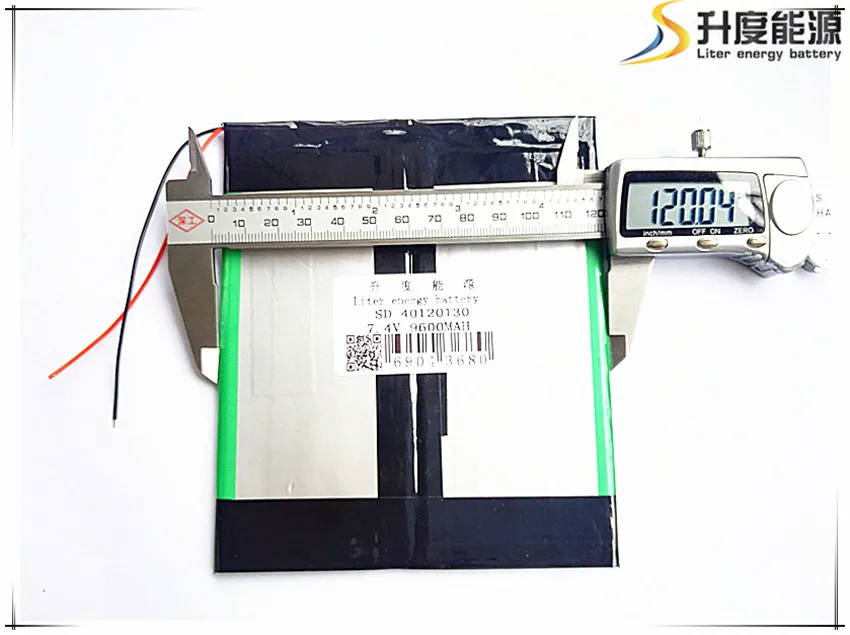 7.4V,9600mAH,[40120130] LIIB (polymer lithium ion battery / cell ) Li-ion battery for ,sanei,,ainol tablet pc