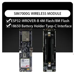 심콤 SIM7600E-H 글로벌 밴드 NB-IoT 모듈 TE CAT-M1(eMTC) ESP32-WROVER-B 무선 모듈, 로라 915MHz 868MHz 쉴드, sim7000 g