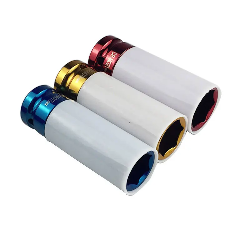 Manchon de Protection des pneus pneumatiques, 17/19/21mm, manchon vapeur coloré, réparation automobile, matériel + étui 3 pièces/ensemble