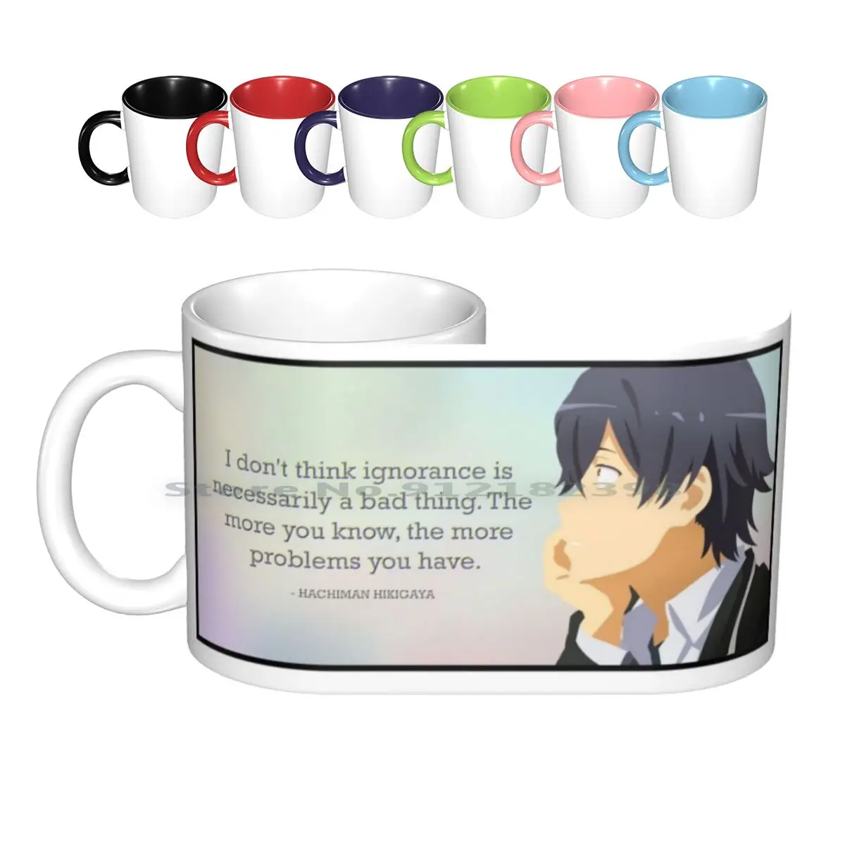 Snafu Hachiman Hikigaya Ceramic Mugs Coffee Cups Milk Tea Mug Snafu Anime Oregairu Manga My Teen Romantic Comedy Snafu Yahari