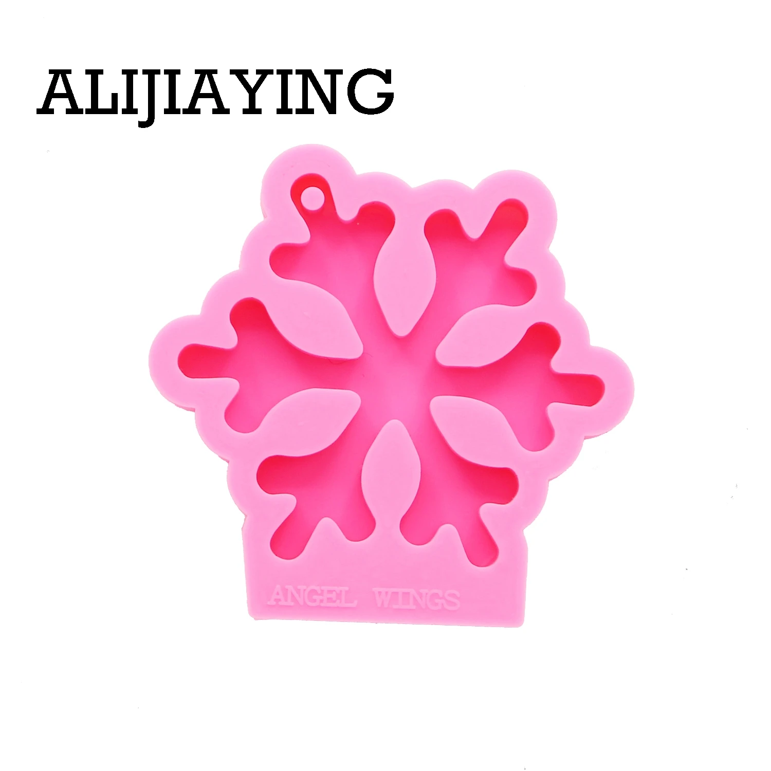 DY0132 Shiny Christmas decoration christmas tree snowflakes silicone mold DIY craft pendant for jewelry epoxy resin table