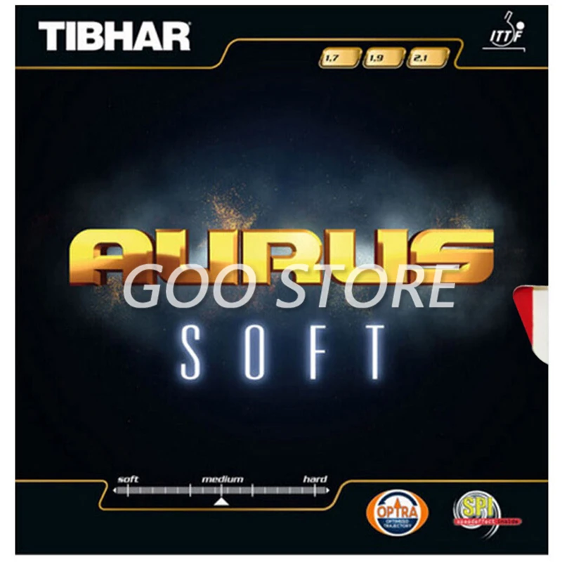 TIBHAR AURUS / AURUS SOUND / SOFT Original TIBHAR Tischtennis-Gummi-Ping-Pong-Schwamm – Detail 10