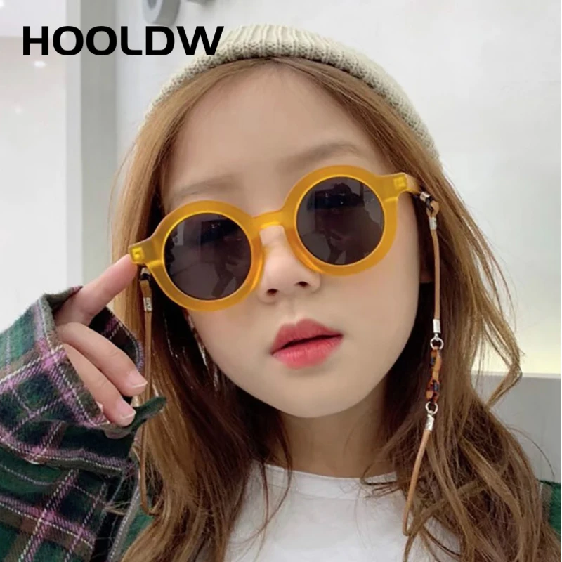 HOOLDW 2020 New  Kids Sunglasses Fashion Small Round Children Sun Glasses Boys Girls Baby  Outdoors Sports Goggles Eyewear UV400