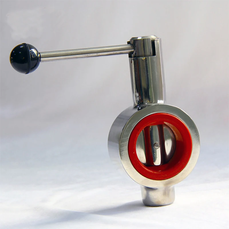 Wafer Butterfly Valve, Stainless Steel Homebrewing Butterfly Valve, DN15, DN20, DN32, SS304