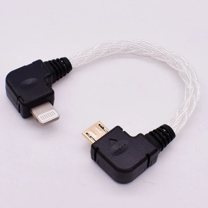 Rodzaj USB C do Micro USB dekodowania Cabe dla systemu Android telefon komórkowy podłączyć HUGO MOJO PHA3 DSD DAC OTG kabel Audio