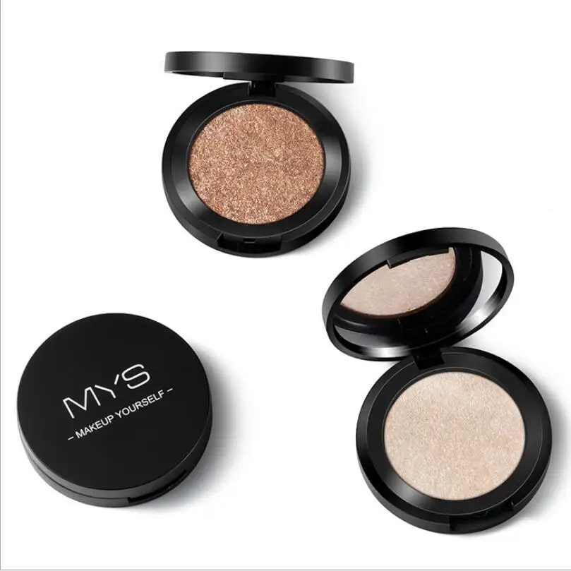 MYS brand professinal face makeup 6 color bronzer and highlighter palette powder make up glow highlighter contour palette T1542