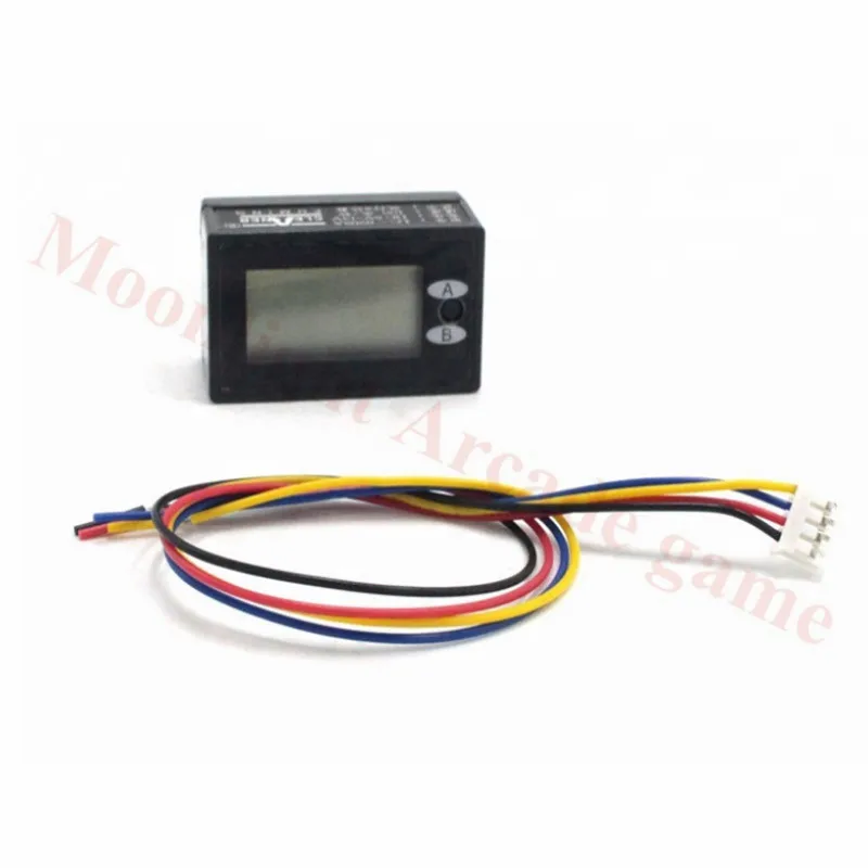 10Pcs/Lot Resettable 8 digits Dual Row Display electronic LCD coin counter meter with reset button arcade mech