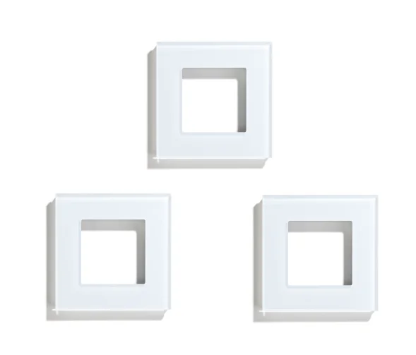 BSEED EU Standaard Enkele Stopcontact Dubbele Stekkers Met Wit Zwart Kristallen Glazen Paneel Triple Outlets 16A 110 V-250 V