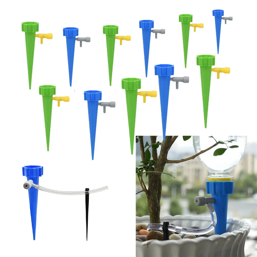 36/24/12 PCS Auto Drip Irrigation Watering System Dripper Spike Kits Garden Household Plant Flower Automatic Waterer Tools