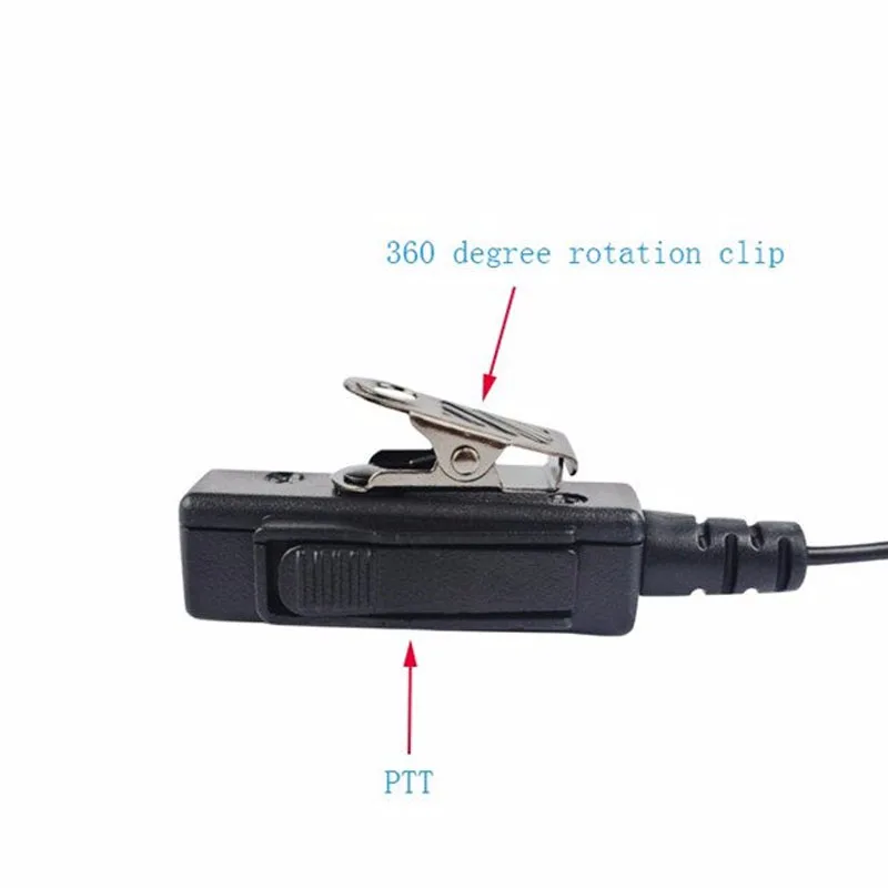 Radio Earpiece With Microphone Built In Covert Acoustic Tube Headset Detachable For Baofeng UV5R UV-5R Walkie Talkie CS