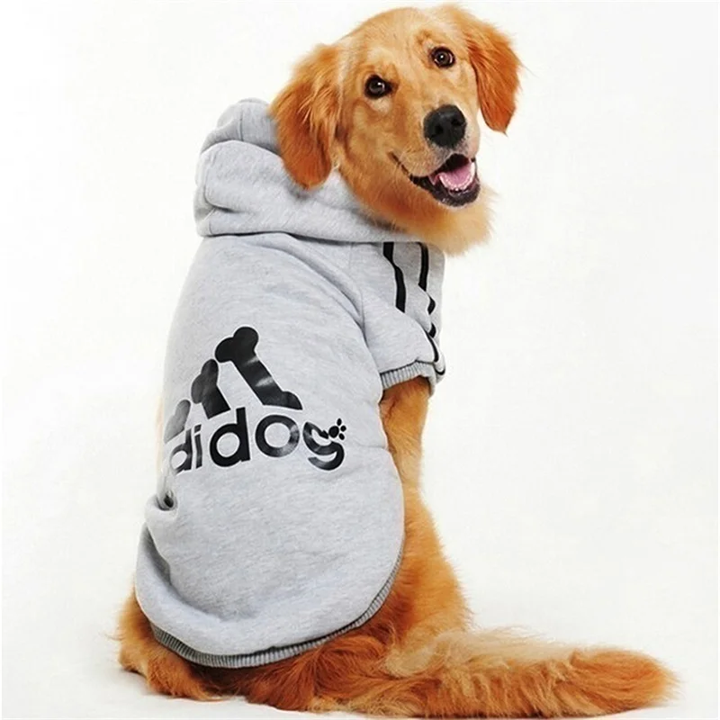 Dog Clothes for Large Dogs Winter Warm Fleece Big Dog Hoodies for Large Dog Clohtes Adidog Sweatshirt for Medium Dog Pet Costume