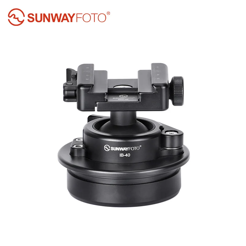 SUNWAYFOTO IB-40 Heavy Duty Tipod Head to 75mm Bowl Adapter with Picatinny Nato/Arca Swiss Clamp Load 55lbs(25KG)