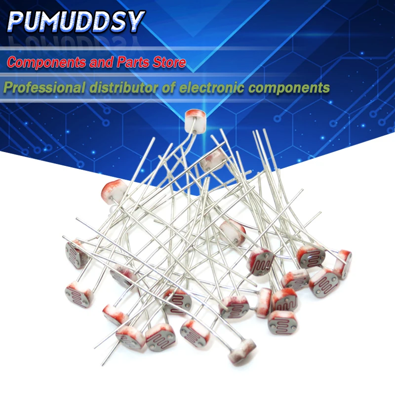 50pcs(5value*10pcs) LDR Photoresistor diy kit for GL5506 GL5516 GL5528 GL5537 GL5539