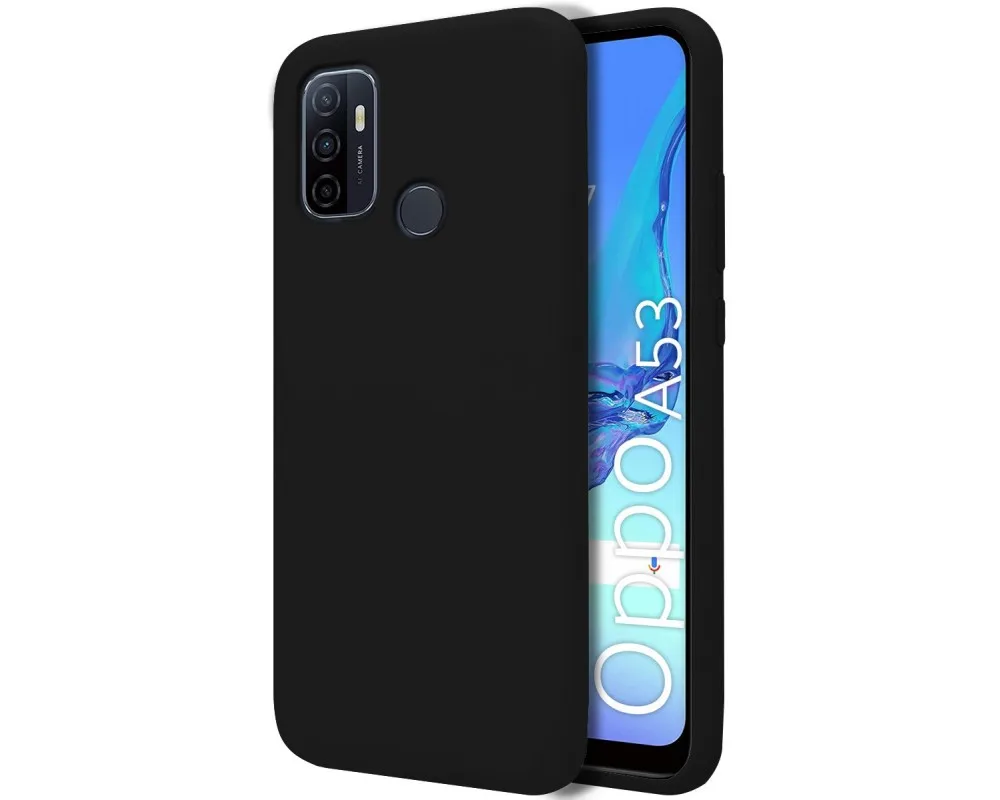 Ultra Soft liquid silicone case for Oppo A53 / A53s Black