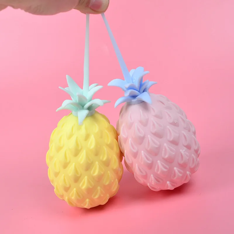 Fun Soft Pineapple Anti Stress Ball Fruits Originality Children Toys Pop It Antistress Gift Alleviating Autism Vent TPR 10*6cm