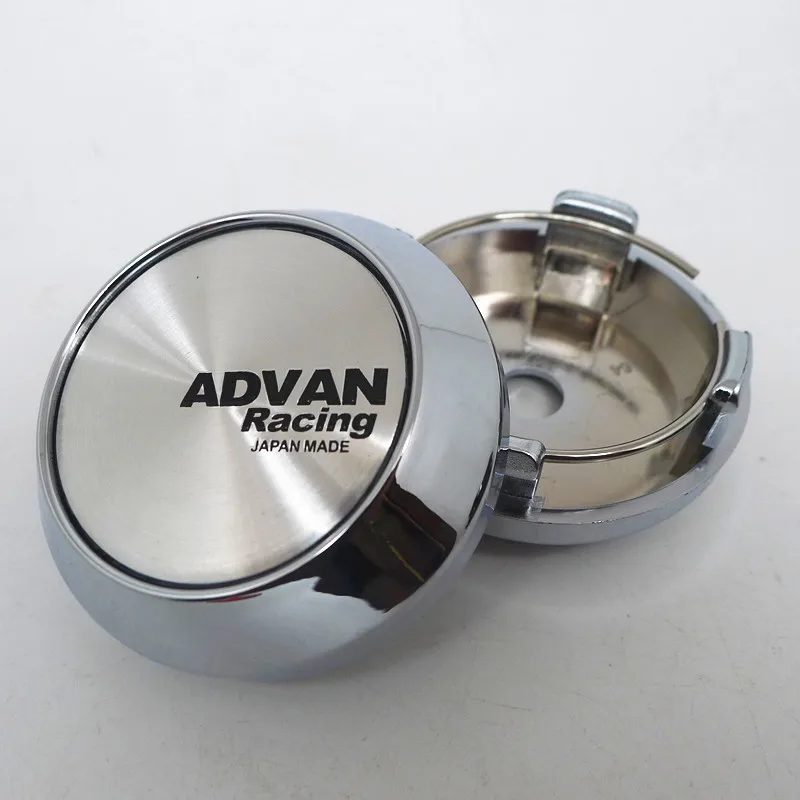 4pcs For 64mm 57mm ADVAN Racing Car Wheel Hub Rim Center Cap Cover 45mm Badge Emblem Sticker