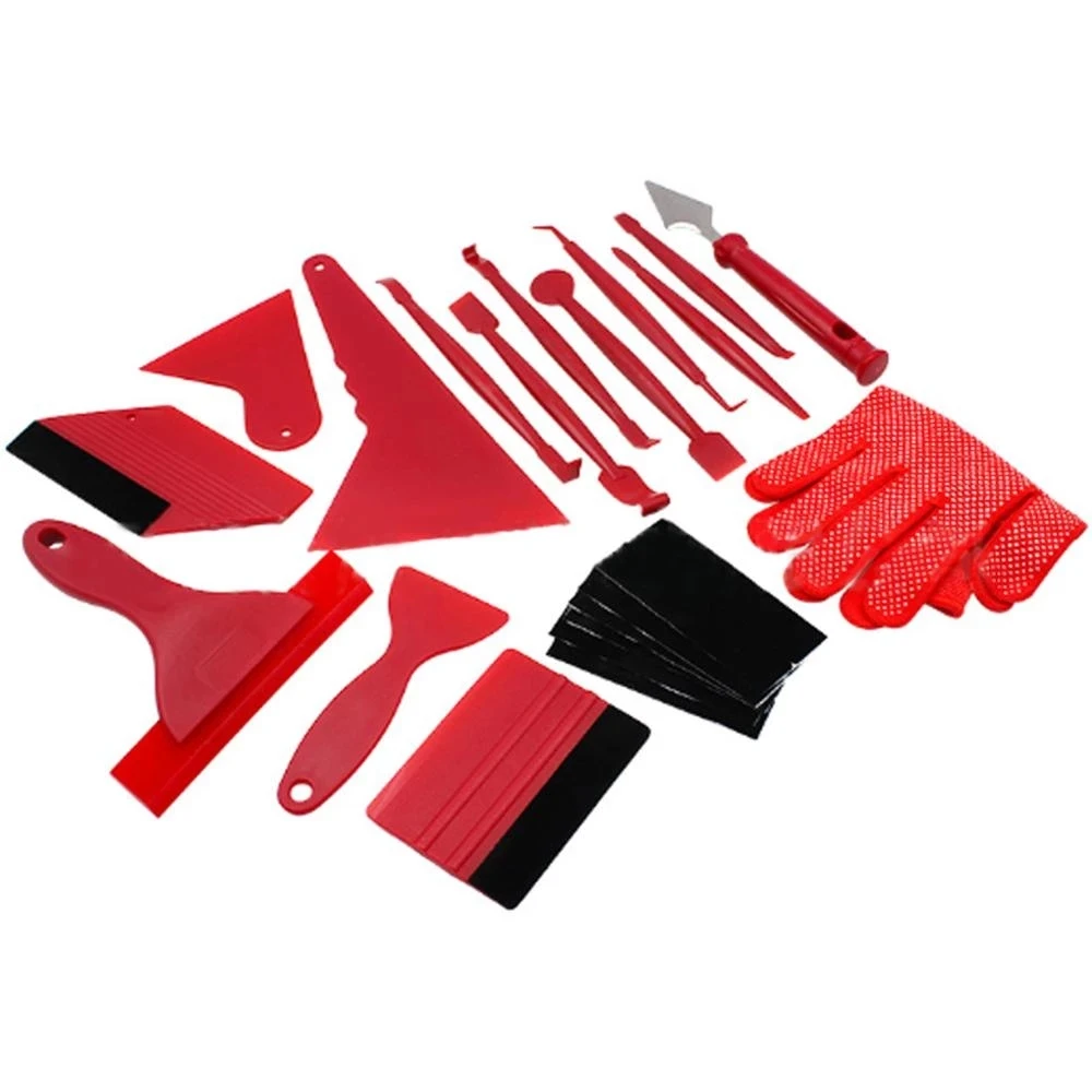 Car Color Changing Solar Film Invisible Car Clothes Flannel Scraper Construction Modification Film Trimming Tool Set 21 Sets