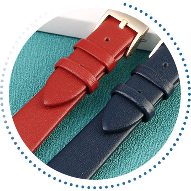 Genuine Leather Watch Band For MICHAEL KORS MK MK2832 MK2833 MK3969 Ladies Bracelet 14×12mm Concave watch strap Woman Wristwatch