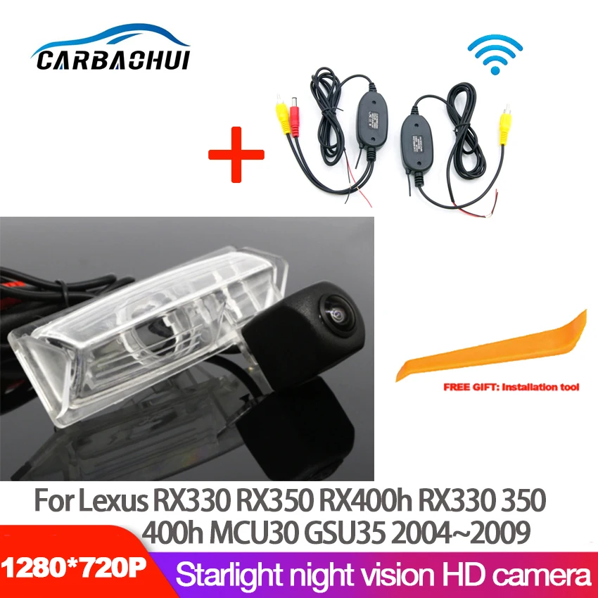 

Car wireless Rear View Reverse Backup Camera For Lexus RX330 RX350 RX400h RX330 400h MCU30 GSU35 2004~2009 CCD full HD camera