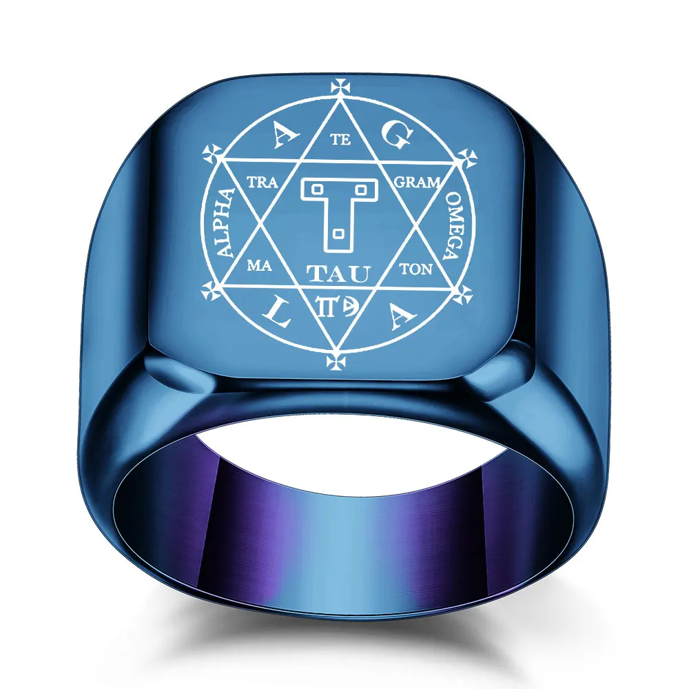 Custom Men Seal Solomon Kabbalah Amulet Signet Ring