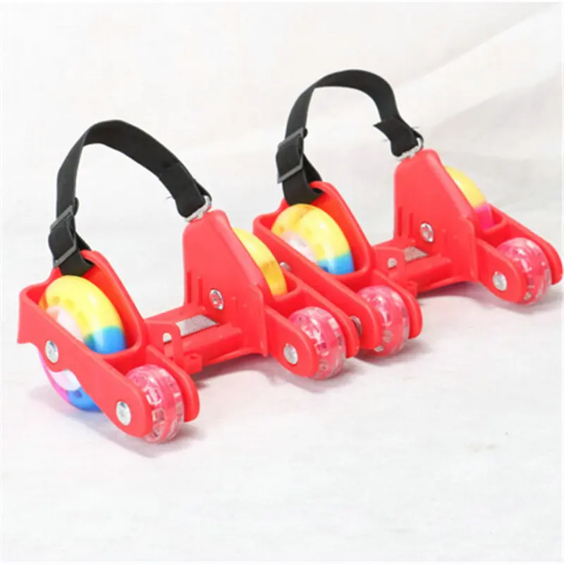 Four Wheel Roller Skates Enhanced Pu Wind Fire Wheel Runaway Shoes Children\'s Star Sky Roller Skate Walking Tool Flash Wheel