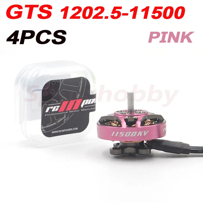 NEW GTS V2 RCINPower 1202.5 11500KV 1-2S Lipo 3.9g Mini FPV Brushless Motor 1.6-3inch Propeller For RC Quadcopter Racing Drones