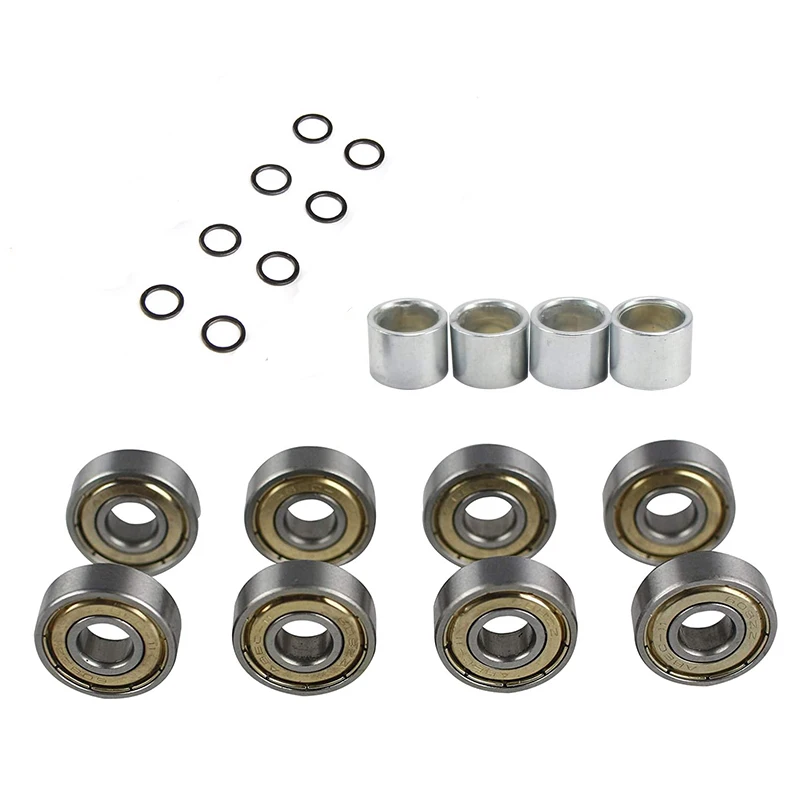 20pcs combo 608zz Skateboard Bearings Longboard Bearings for Wheels Bearings for Board Trucks Skates with abec-11 8 Pack