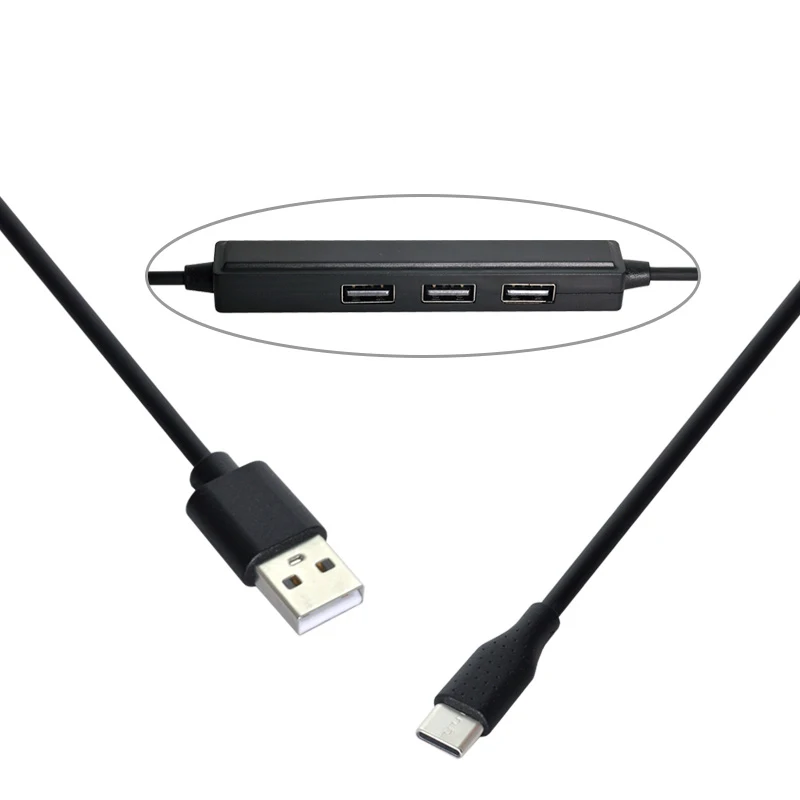 

USB2.0 HUB 3 Ports USB2.0 HUB with USB C Power cable for Tablet mobile phone for HUAWEI XIAOMI