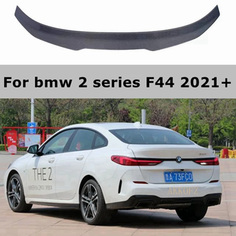 For BMW 2 Series 4-door F44 2020 2021+ PSM style carbon fiber bright black glass fiber reinforced plastic trunk lip spoiler