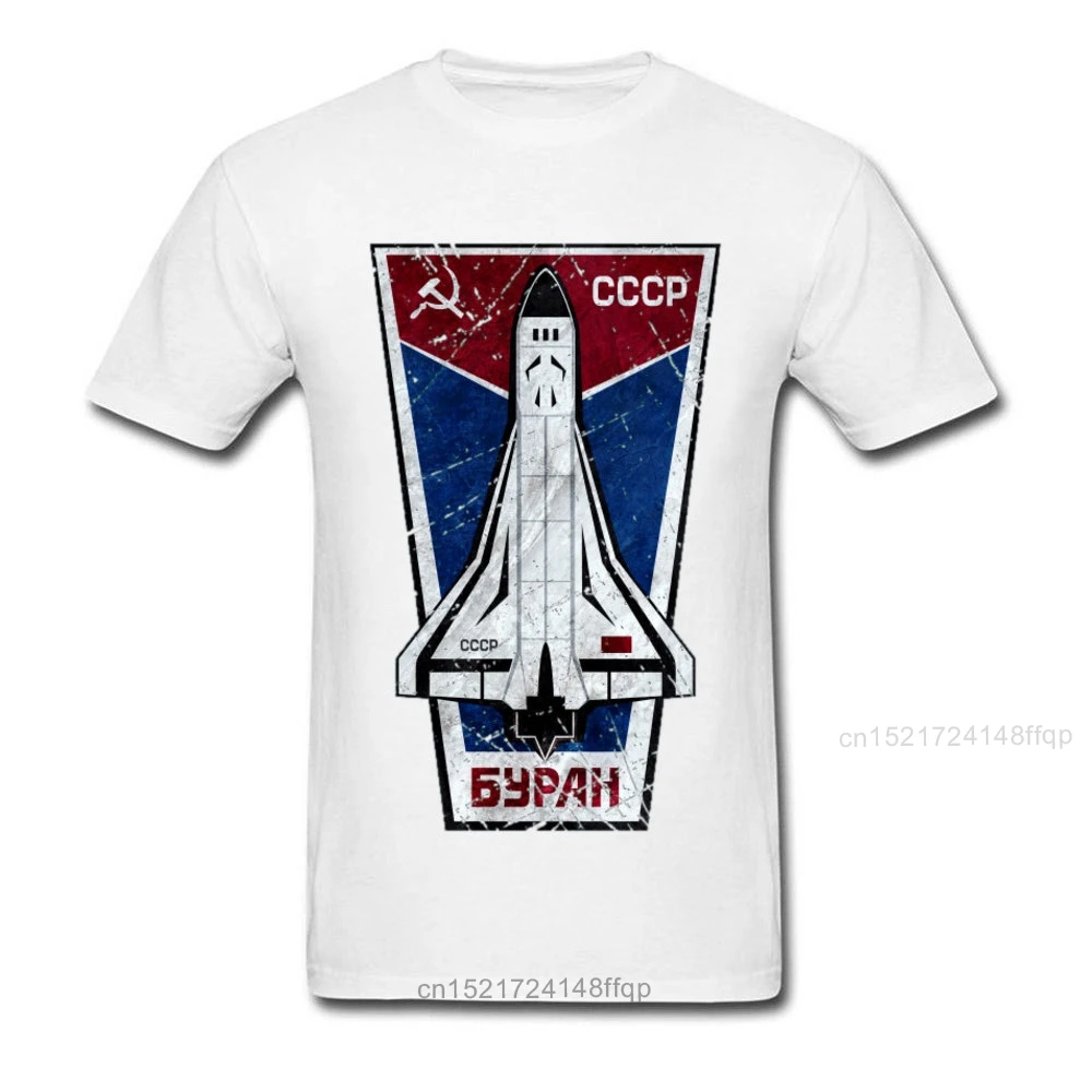 Russia CCCP T-Shirt Men Cotton Top Space Plan Soviet Cosmonaut 1961 T Shirt Male Tshirt USSR Yuri Gagarin Streetwear Vintage Tee