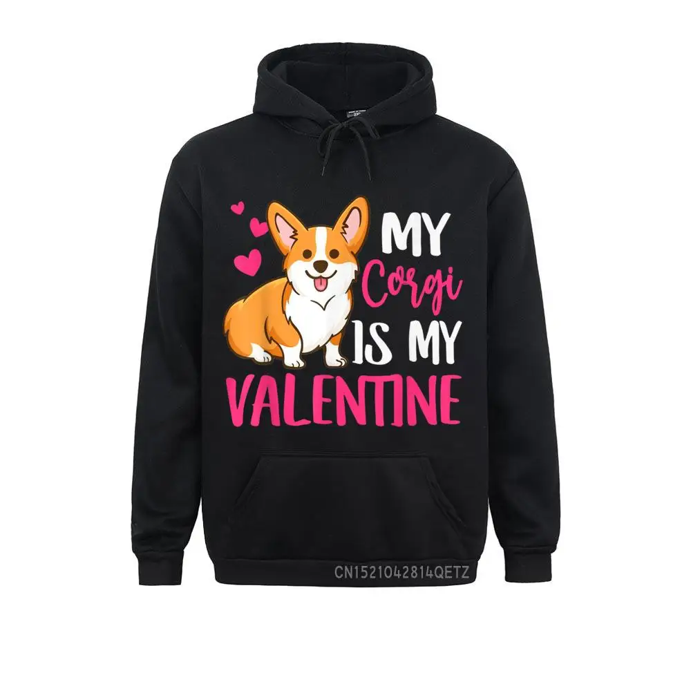 

Normal Corgi Is My Valentine Dog Love-R Dad Mom Boy Girl Funny Long Sleeve Lovers Day Hoodies Sportswears Men's Sweatshirts