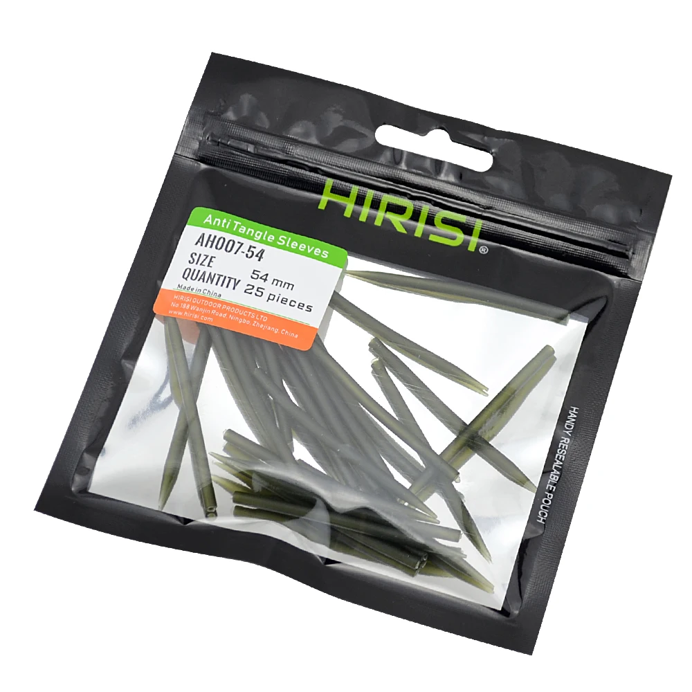 25pcs Carp Fishing Anti Tangle Sleeves Connect With Hook Carp Fishing Terminal Tackle AH007