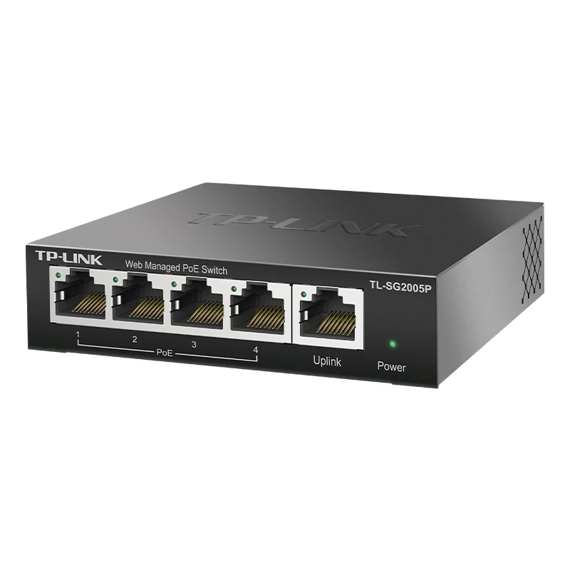 Imagem -02 - Switch Gigabit Tp-link Completamente Gigabit Nuvem Gestão Poe Switch Tl-sg2005p 5*10 100 1000base-t Rj45 Portas 60w 30w App Web Vlan