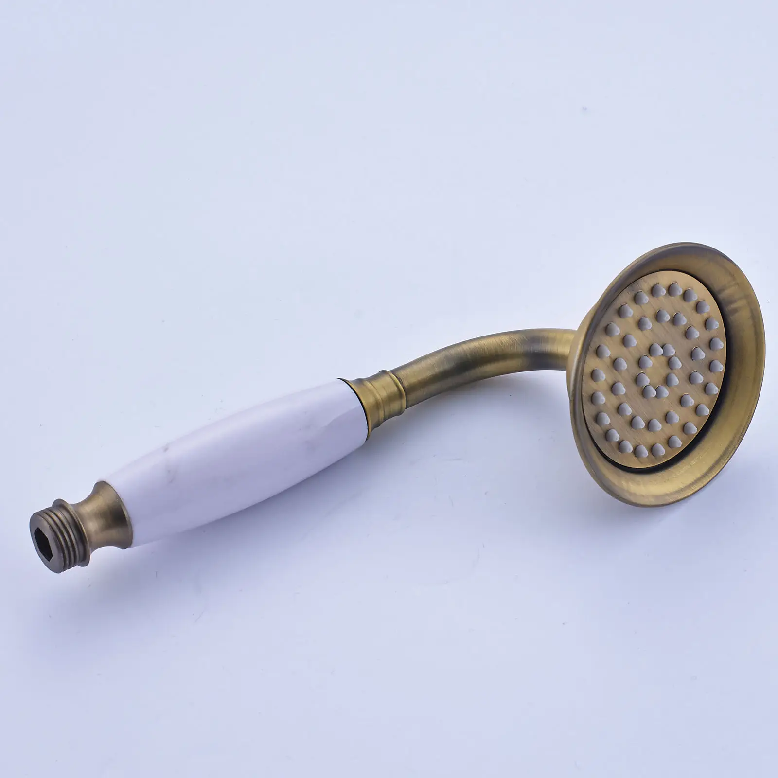 Antique Brass Telephone Style Bathroom Handheld Shower Head Water Saving Shower Head 1.5M shower hose Hand Shower Holder