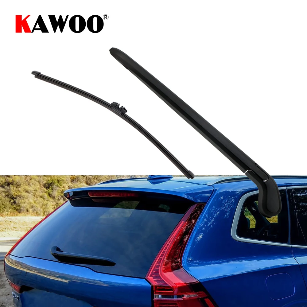 KAWOO Car Rear Wiper Blade Blades Back Window Wipers Arm For Volvo XC60 Hatchback 2018 Only 350mm Windscreen Wiper