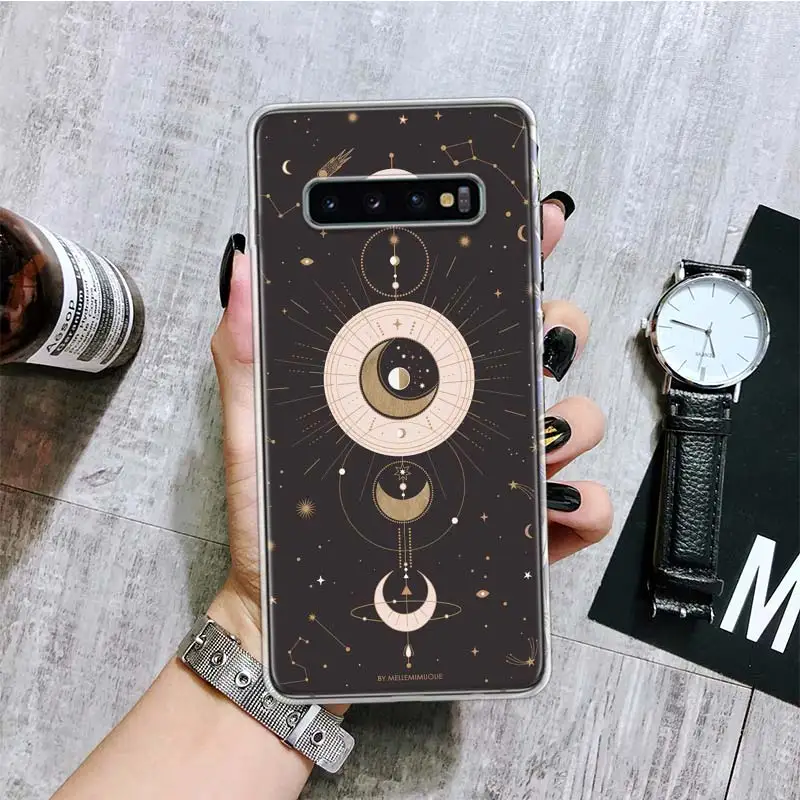 Moon Mystery Totem Witche Phone Case For Samsung Galaxy S24 S23 S22 S21 S20 Ultra S20 FE S10 Plus S9 S8 + Fundas Cover Coque