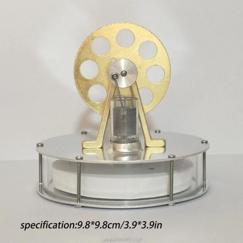 Low Temperature Hot Air Mini Stirling Engine Motor Model Heat Power Electricity Generator Machine with LED JY10 21 Dropship