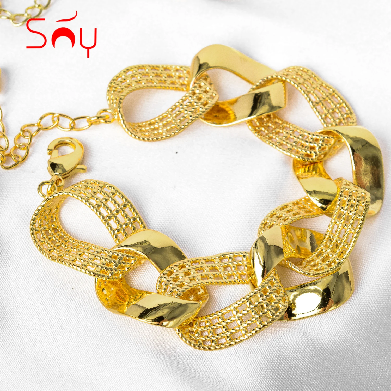 

Sunny Jewelry Fashion Bohemia Copper Bracelets High Quality For Women Hand Chains Link Chain For Engagement Gift Party