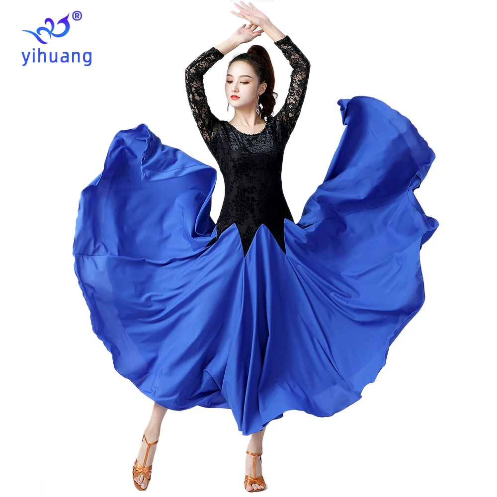 

High Quality Ballroom Dance Dress Women Performance Wear Costumes Modern Standard Tango Waltz Practice Wear