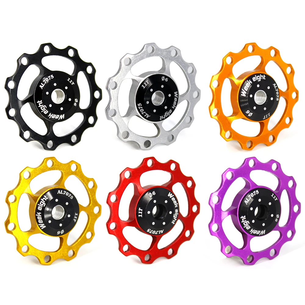 11T Bicycle Rear Derailleur Guide Wheels Ceramic Bearing Jockey Wheel Pulley MTB Road Bike Derailleur Accessories