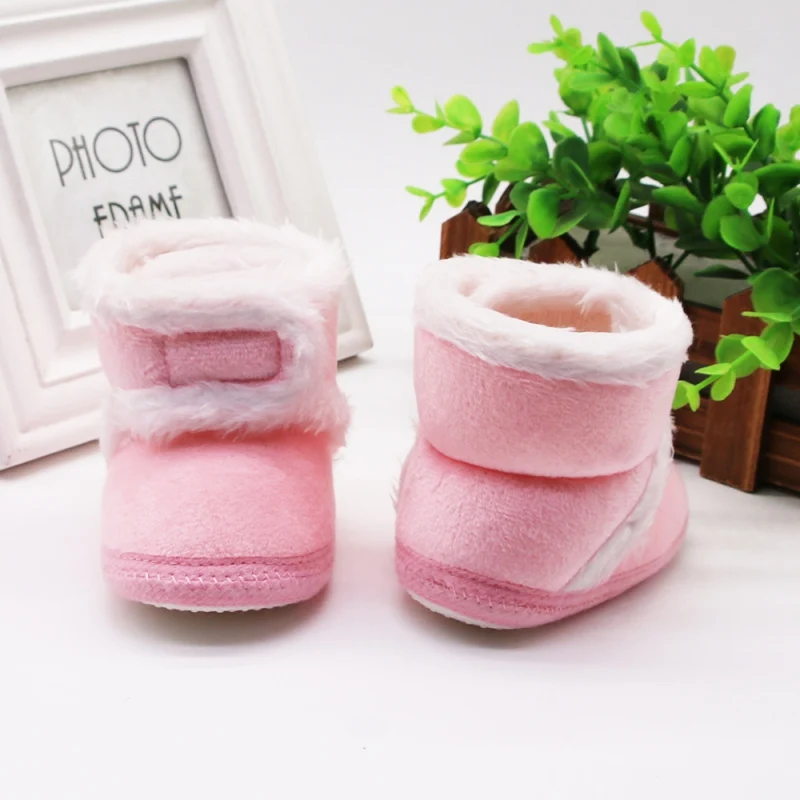 Jlong 0-18M Winter Warm Baby Boy Girls Shoes Cotton Sweaters Boots Booty Crib Babe Unisex Toddler Shoes