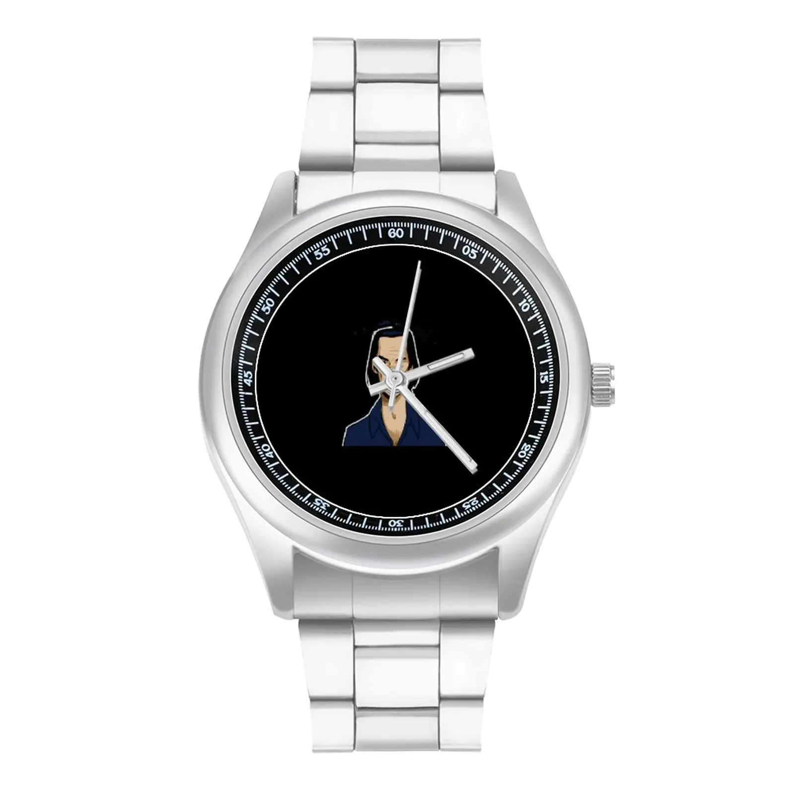 Nick Cave Quartz Watch Outdoor Round Wrist Watch Steel Photo Good Quality Girl Wristwatch