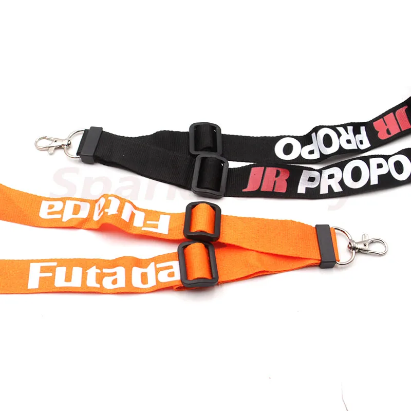 1PC Futaba JR Neck Strap Adjustable Lanyard Metal Hook Orange Black Remote Controller Transmitter RC Radiolink Flysky Wfly DIY