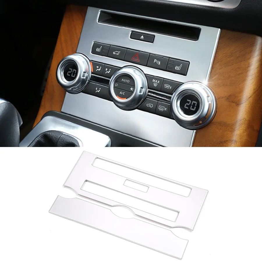 

Wooeight ABS Matte Silver Car Center Console CD Panel Cover Frame Trim Sticker Fit For Land Rover Range Rover Sport 2012-2013