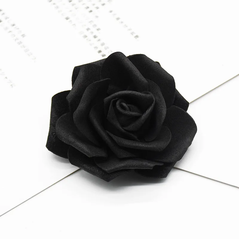 100/500pcs of 7cmPE foam Rose Head artificial Flower For halloween christmas wedding wife mother girl friend Birthday Decoration