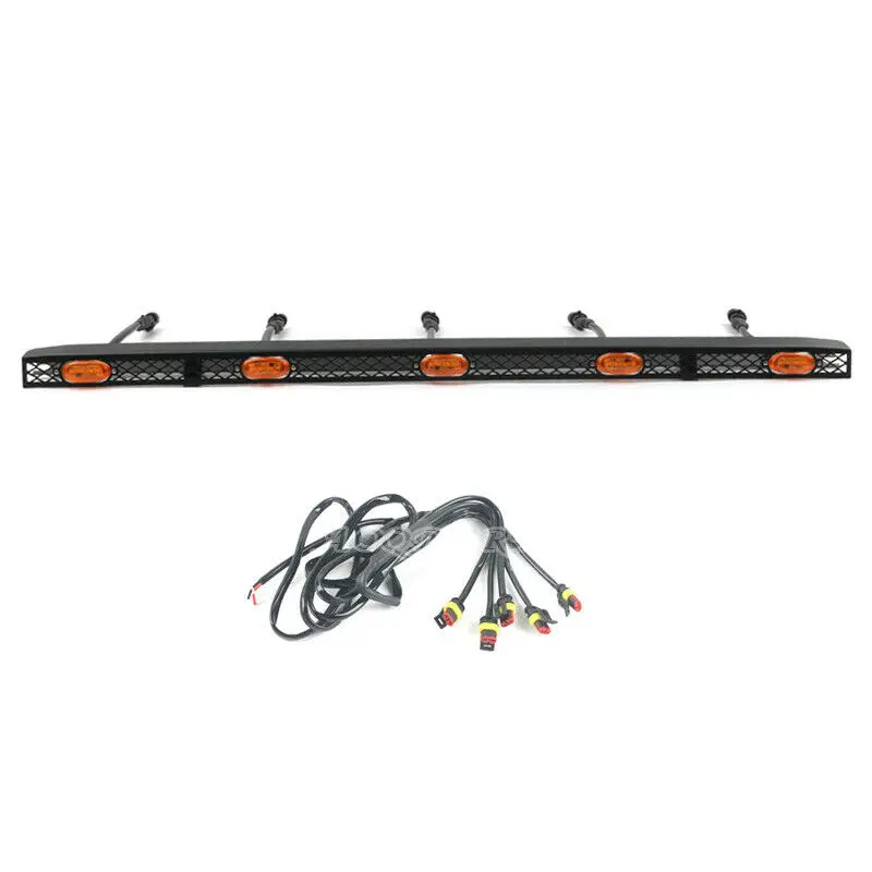 Fits For Toyota FJ Cruiser 2007-2020 LED Vehicles Bonnet Hood Light Bars Decor 5LED Moulding Car Accessories