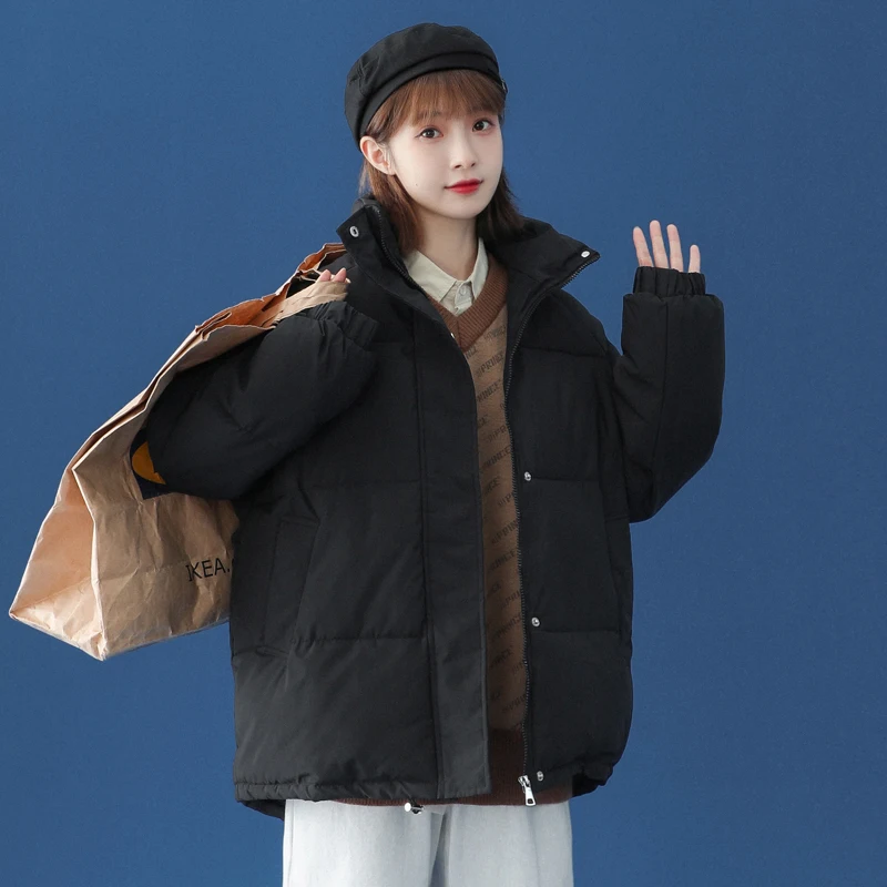 2021 new winter coat women thick warm down cotton mid-length coat parka coat women casual loose Korean winter coat women coat