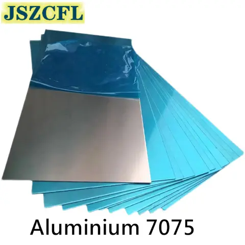 7075 알루미늄 알루미늄 알루미늄 합금 광택 플레이트 시트 2mm x 100mm x 350mm, DIY 재료 모델 부품 또는 보트 건설용, 1 피스