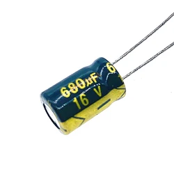 50PCS Higt Quality 16V680UF 8*12mm 680UF 16V 8*12 Electrolytic Capacitor